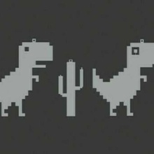 rex chrome dinosaure Google 3d print model - Mito3D