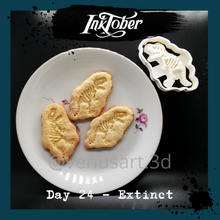t-rex fossil cookie cutter dinosaur biscotti cucina kitchen gadget baking 3d print model - Mito3D