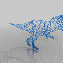 rex lowpoly 2d art dinosaure tyrannosaure 2d_art 3d print model - Mito3D