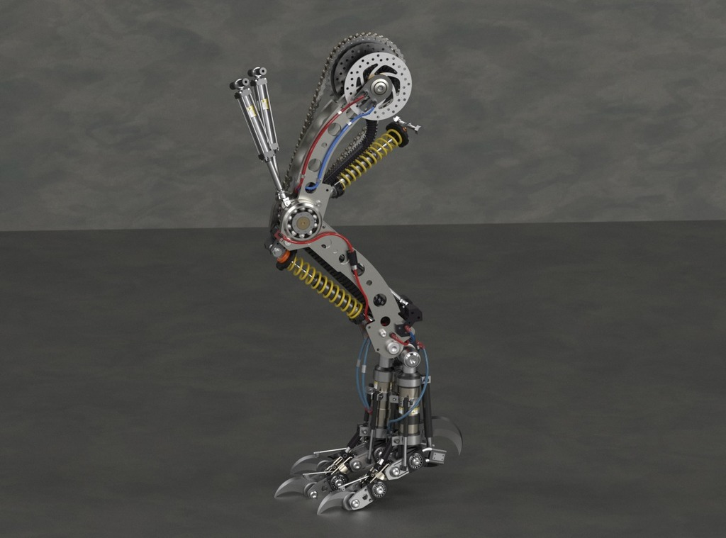 t-rex mechanical leg Game model robots robot action figure figures 3D print model - Mito3D