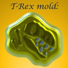 t rex molde bañera bomba sólido champú 3d print model - Mito3D
