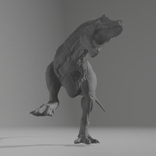 tirano saurio Rex presa defensa juguete animal stl dinosaurio 3d print model - Mito3D