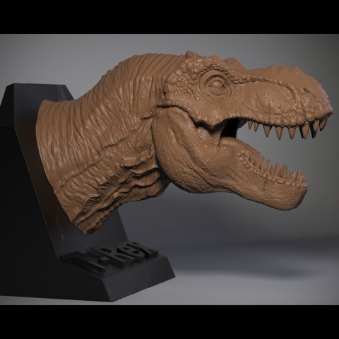 t-rex de tyrannosaurus art dinosaure animal animalia les dents 3D print model - Mito3D