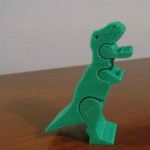 rex Tyrannosaurus drucken Ort Dinosaurier mechanische_spielzeuge 3d print model - Mito3D
