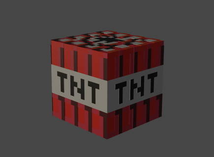 tnt Minecraft bloquear juego juegos tnt Minecraft Minecraft bloquear 3d print model - Mito3D