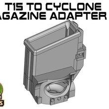 t15 cyclone magazine adaptateur de haut divers le magfed paintball tippmann a5 x7 phenom sport à l'extérieur 3d print model - Mito3D
