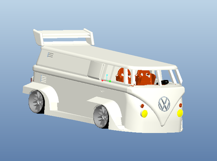 t1 martini style car bus vw volkswagen volkswagent1 3d print model - Mito3D