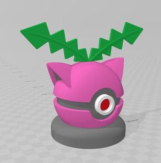 t1 pokeball stand pokemon booth 3d print model - Mito3D