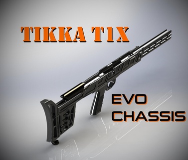 t1x tikka sniper precision evo chassis t3x rig tactical oryx frame grip rimfire mdt update mod rome lorica krg sds tika 3d print model - Mito3D