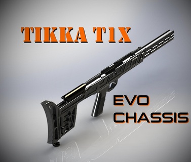 t1x dardo atirador elite precisão evo chassis t3x equipamento tático órix quadro Armação firmeza rimfire mdt atualizar mod Roma lorica krg sds tika 3d print model - Mito3D