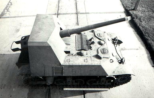 t56 pistola motor carro sgm tanque us Ejército 3d impresión 3d print model - Mito3D