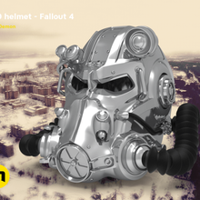t60 helmet - fallout 4 game xboxone xbox war videogames t shooter scifi sci-fi robot preorder pre-order power armor pc metalic metal mechanic mask helm games gamer future fallout4 costume cosplay army accessories 3d print model - Mito3D