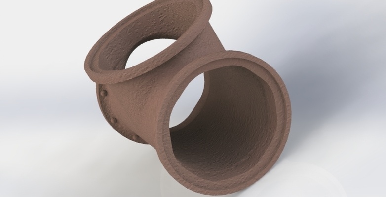 t bridas paraca tubo cloruro polivinilo sanitario 1 2 diorama recomienda real tuberia 3d print model - Mito3D