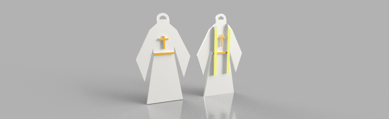 t nica común n joyería joya llavero sacramentos cristianos gato licos 3d print model - Mito3D