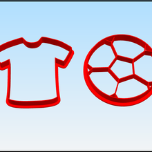 t shirt football cookie cutter various bake ball soccer shir 3d print model - Mito3D