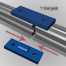 t slot connector tool clamp v clampfor aluminum extrusion 3d printer component part cnc 3d print model - Mito3D