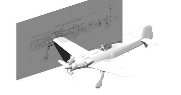 ta 152 c plane fw 190 warbird 3d print model - Mito3D