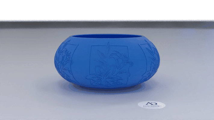 tavolo centro de centrotavola pentola vaso ciotola interni design decorazione cenare camera bagno 3d print model - Mito3D