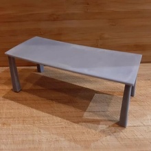 masa mobilya düşük poli basit 3d print model - Mito3D