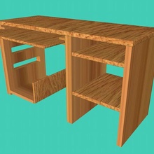 tavolo mobilia modello architetto bellissimo utensili caricatura giocattoli legna Casa 3d print model - Mito3D