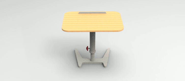 tabela estude computador portátil mobília crianças ampliar perna diferente altura sólido Projeto 3d print model - Mito3D