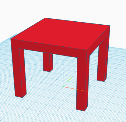 table accueil maison micro 3d print model - Mito3D