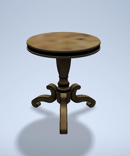 mesa 5 madera decoración Arte mesas escala modelo 3d print model - Mito3D