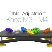 table adjustment knob m3 - m4 enler picaso prusa i3 ulti steel ultimaker 3d_printer_accessories 3d print model - Mito3D