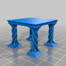 table bridging experiment 3d_printing_tests 3d print model - Mito3D