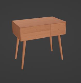 table cabinet drawers furniture house home 3d print model - Mito3D