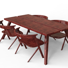 table chairs art 3d print model - Mito3D