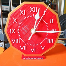 table l'horloge 3d print model - Mito3D