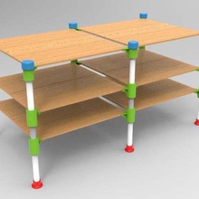 mesa conector oficina 3d print model - Mito3D