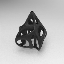 table cube voronoi parametric table lamp 3d print model - Mito3D