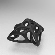 masa küp Voronoi parametrik Lamba 3d print model - Mito3D