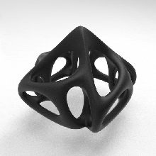table cube voronoi parametric lamp 3d print model - Mito3D