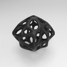 tabela cubo Voronoi paramétrico luminária 3d print model - Mito3D