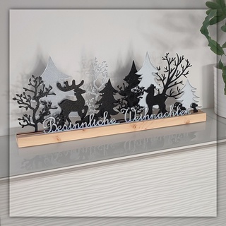 table decoration deer forest Art fir tree deer table decoration christmassy  3d print model - Mito3D