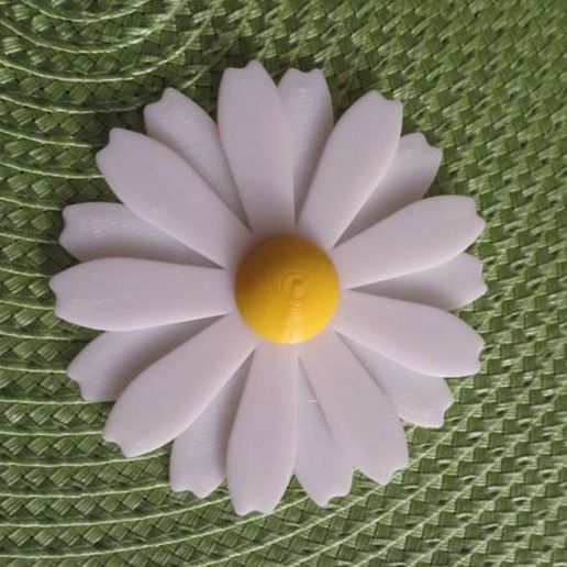 table décoration fleur déco Marguerite marguerite art cheveux boucles d'oreilles 3D print model - Mito3D