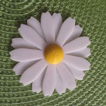 mesa decoración flor deco margarita Arte cabello aretes 3d print model - Mito3D