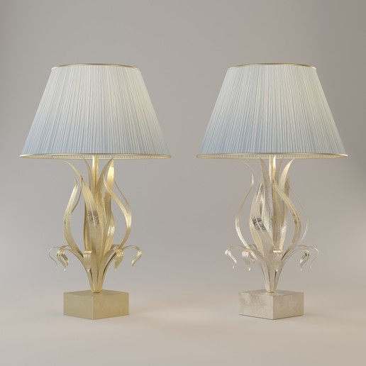 lâmpada de tabela a casa iluminação luz ouro 3D print model - Mito3D
