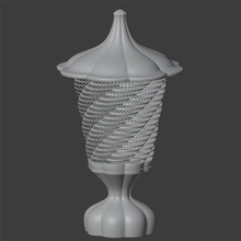 lámpara de mesa art la diseño decoración iluminación arquitectura en el interior fuera 3d print model - Mito3D