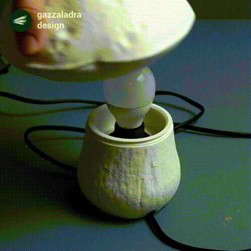 table lamp edulis fungus organic Home desk mushroom light night stand bedroom nightstand 3D print model - Mito3D