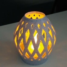 table lamp install led candle light decoration 3d print model - Mito3D
