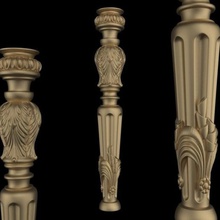 table leg furniture balusters art 3d models 3d print model - Mito3D