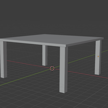 mesa miniatura arquitectura decoración 3d print model - Mito3D