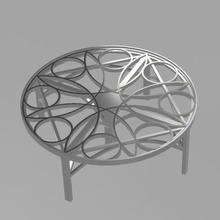 table de rosace divers rosette l'art 3d print model - Mito3D