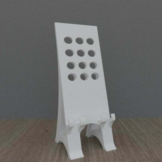 table supporter mobil tablette 3d impression mobile téléphone intelligent titulaire soutien basse portable 3D print model - Mito3D