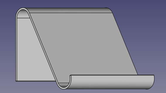 tavolo In piedi compresse tavoletta staffa montare Schermo ipad 3d print model - Mito3D