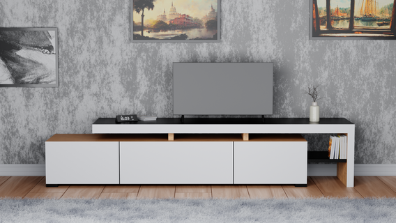 mesa tv 3d impresión 3d diseños florero vistoso forma estándar animacion profesional 3d print model - Mito3D